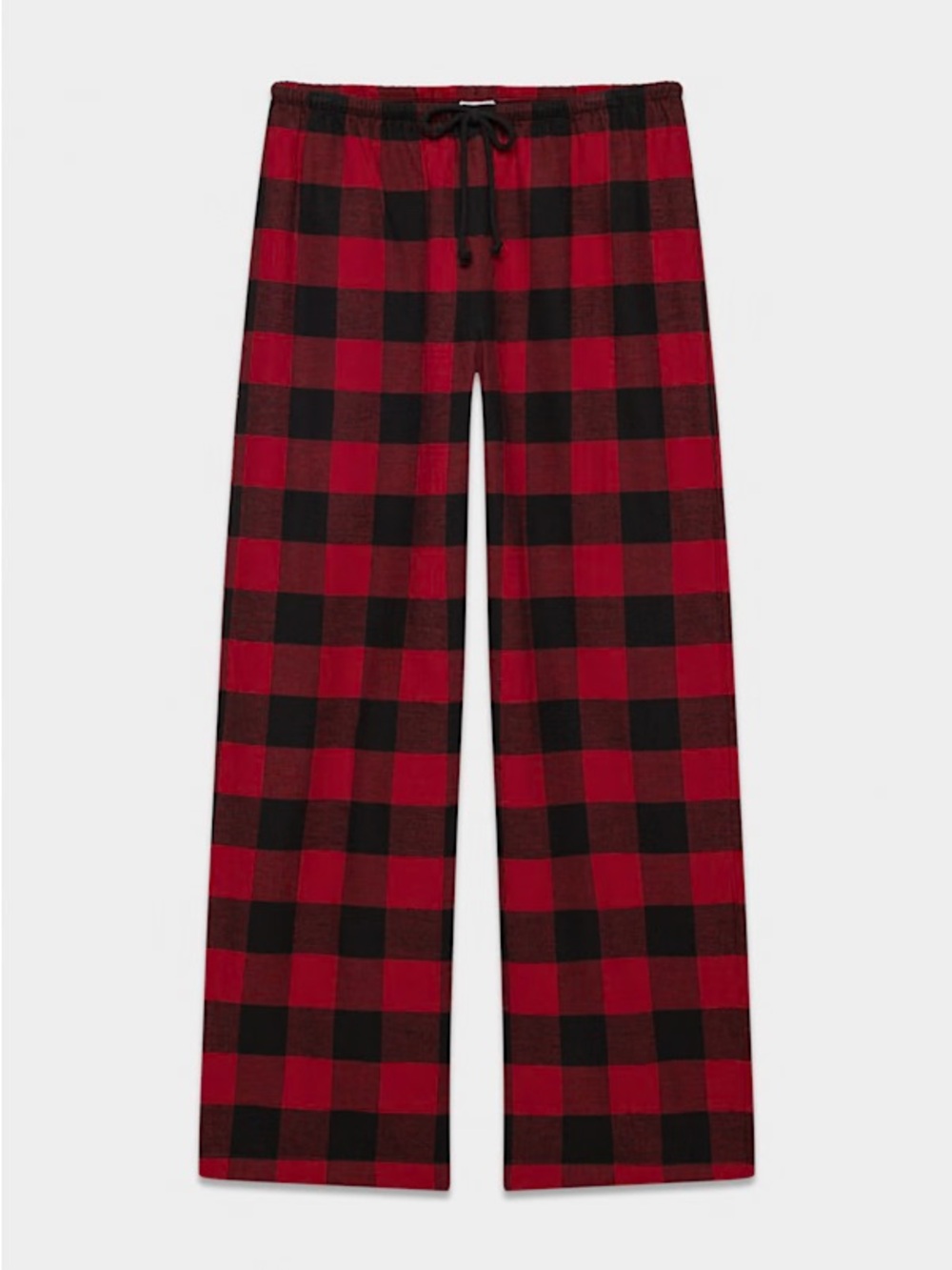 Aritzia Tna Wendell Flannel Pant - Kacey Blk/Rio Red, Size M
